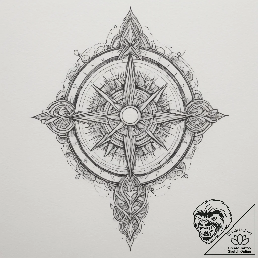 Tattoo design an abstract representation of t... - tattoo sketch (№1755186242_0, 14.08.2025 15:44) — tattoovalue.net
