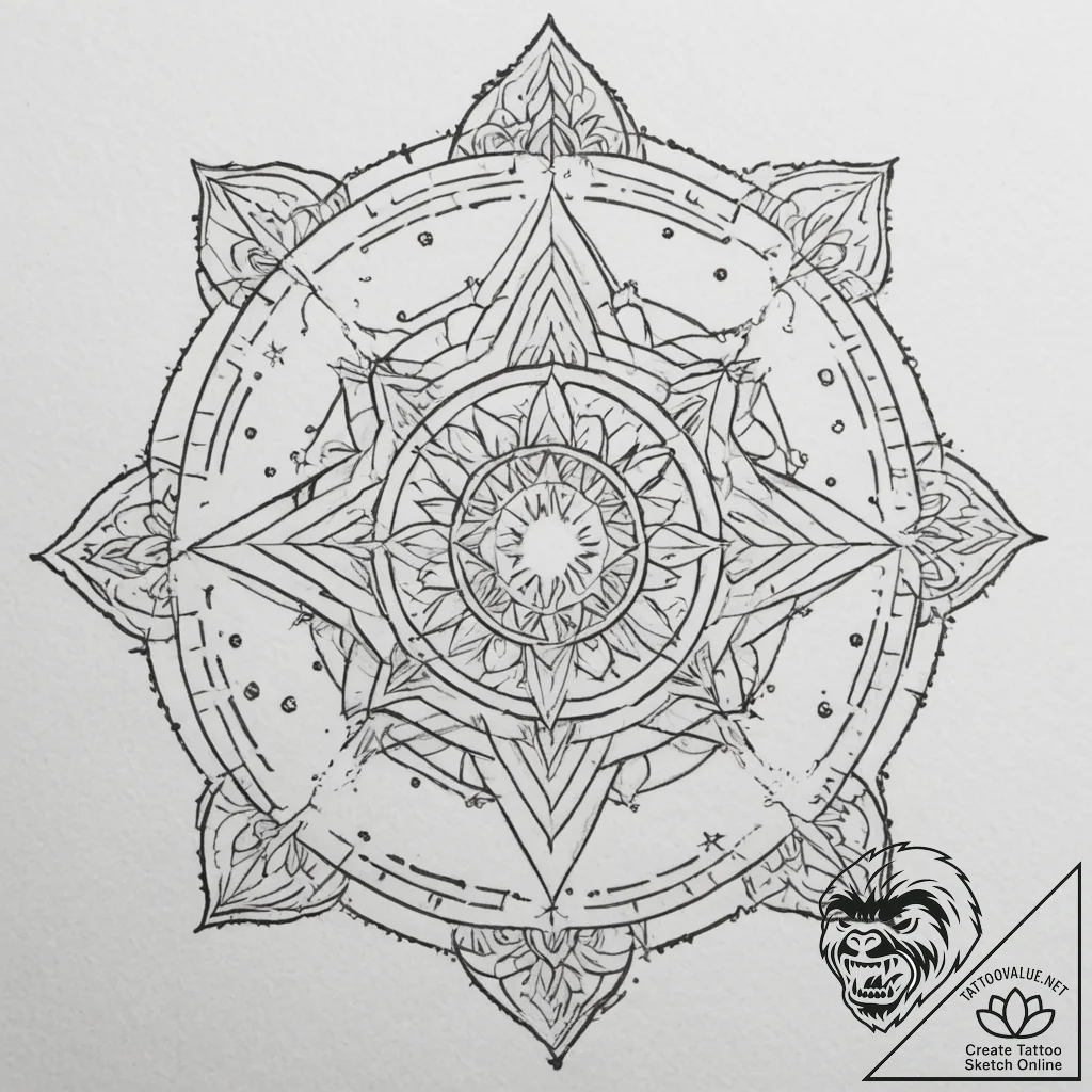Tattoo sketch a single, tiny star constellati... - tattoo sketch (№1755186446_0, 14.08.2025 15:47) — tattoovalue.net