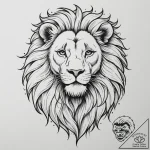 Tattoo sketch a subtle leo lion outline, with… – tattoo sketch (№1755186645_0, 14.08.2025 15:50) — tattoovalue.net
