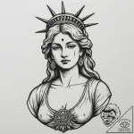 Motherland (statue), tattoo flash sheet desig… – tattoo sketch (№1755188770_0, 14.08.2025 16:26) — tattoovalue.net