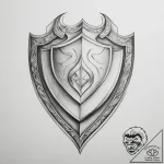 Tattoo design an abstract form of protection,… – tattoo sketch (№1755189443_0, 14.08.2025 16:37) — tattoovalue.net