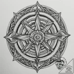 Tattoo sketch: an ornamental tattoo design ba… – tattoo sketch (№1755190850_0, 14.08.2025 17:00) — tattoovalue.net