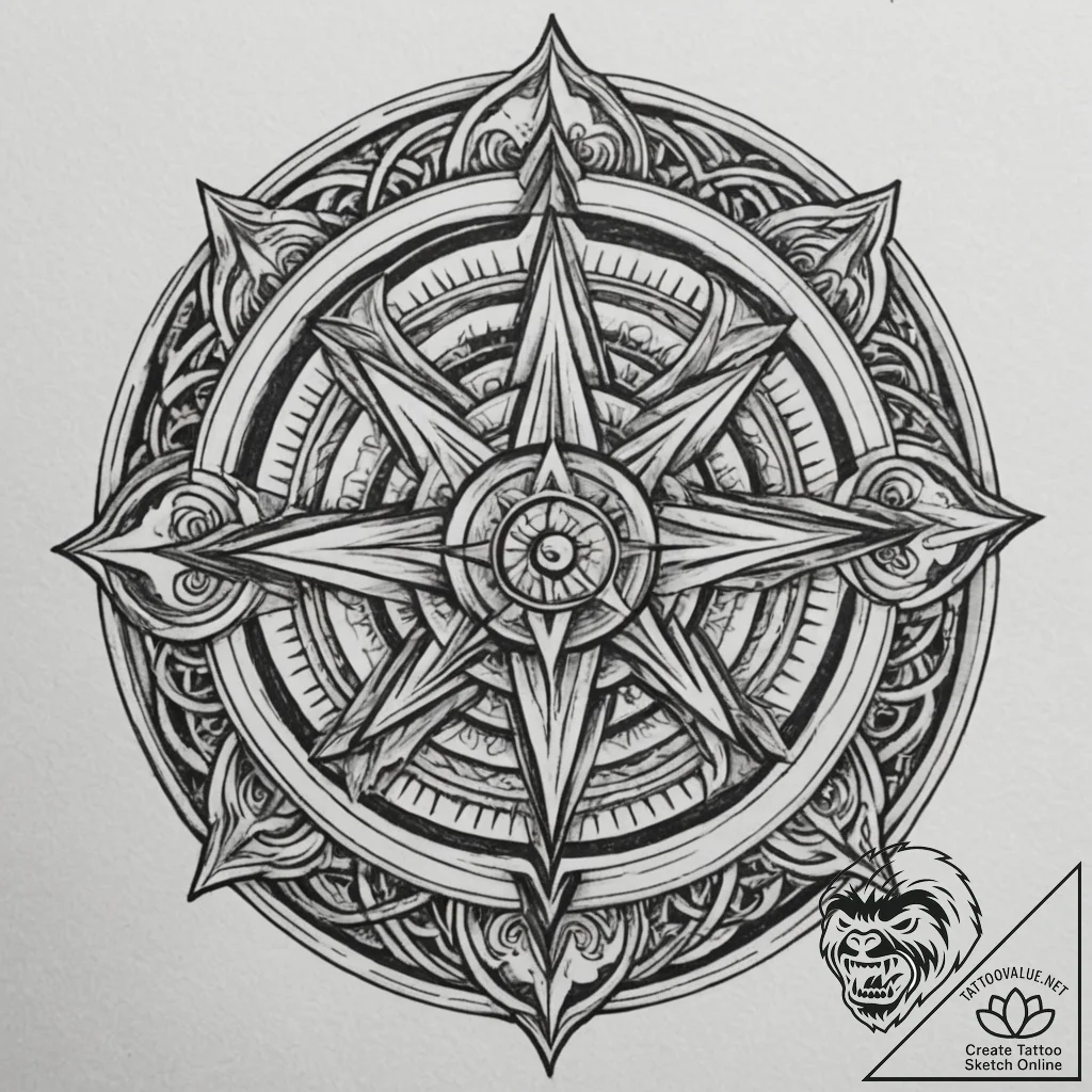 Tattoo sketch: an ornamental tattoo design ba... - tattoo sketch (№1755190850_0, 14.08.2025 17:00) — tattoovalue.net