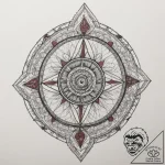 Dna helix, concept art for tattoo, geometric… – tattoo sketch (№1755191644_0, 14.08.2025 17:14) — tattoovalue.net