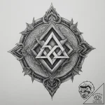 131. tattoo sketch: the rune “klad,” depicted… – tattoo sketch (№1755192042_0, 14.08.2025 17:20) — tattoovalue.net