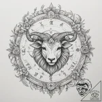 Tattoo design a zodiac symbol subtly woven in… – tattoo sketch (№1755193040_0, 14.08.2025 17:37) — tattoovalue.net