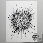 The chaotic beauty of a painter’s messy, pain… – tattoo sketch (№1755197243_0, 14.08.2025 18:47) — tattoovalue.net