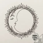 Tattoo sketch a half-moon on one partner, a h… – tattoo sketch (№1755201023_0, 14.08.2025 19:50) — tattoovalue.net