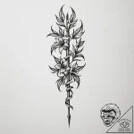 Tattoo design a single, minimalist zipper tha… – tattoo sketch (№1755202014_0, 14.08.2025 20:06) — tattoovalue.net