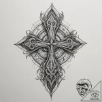 118. tattoo sketch: “oud” rune as a central e… – tattoo sketch (№1755202410_0, 14.08.2025 20:13) — tattoovalue.net