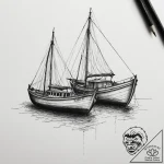 Tattoo sketch two halves of a boat, that comp… – tattoo sketch (№1755203411_0, 14.08.2025 20:30) — tattoovalue.net