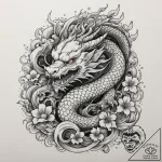 Griffin, tattoo drawing outline, on a clean w… – tattoo sketch (№1755203611_0, 14.08.2025 20:33) — tattoovalue.net