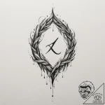 141. tattoo sketch: the rune “potok,” its lin… – tattoo sketch (№1755205006_0, 14.08.2025 20:56) — tattoovalue.net