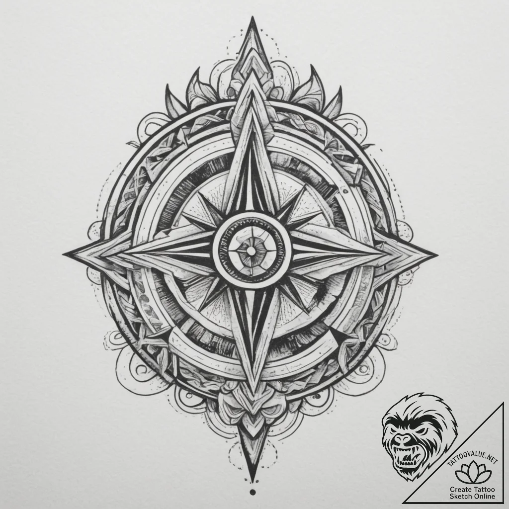 Tattoo sketch a series of interconnected geom... - tattoo sketch (№1755205805_0, 14.08.2025 21:10) — tattoovalue.net