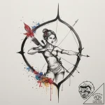 Tattoo sketch a sagittarius archer, drawing a… – tattoo sketch (№1755208005_0, 14.08.2025 21:46) — tattoovalue.net