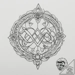Tattoo sketch gemini’s twin glyphs intertwine… – tattoo sketch (№1755208206_0, 14.08.2025 21:50) — tattoovalue.net