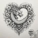 Tattoo design: a stylized geometric pattern o… – tattoo sketch (№1755210230_0, 14.08.2025 22:23) — tattoovalue.net