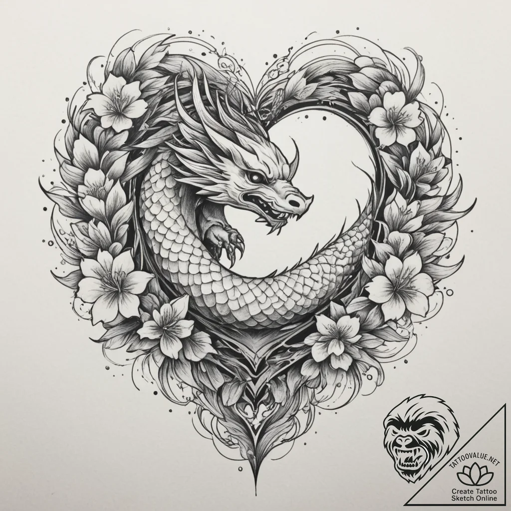 Tattoo design: a stylized geometric pattern o... - tattoo sketch (№1755210230_0, 14.08.2025 22:23) — tattoovalue.net