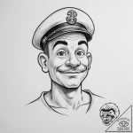 Popeye the sailor – tattoo sketch (№1755210430_0, 14.08.2025 22:27) — tattoovalue.net