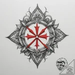 Tattoo sketch a group of small, identical sym… – tattoo sketch (№1755212230_0, 14.08.2025 22:57) — tattoovalue.net
