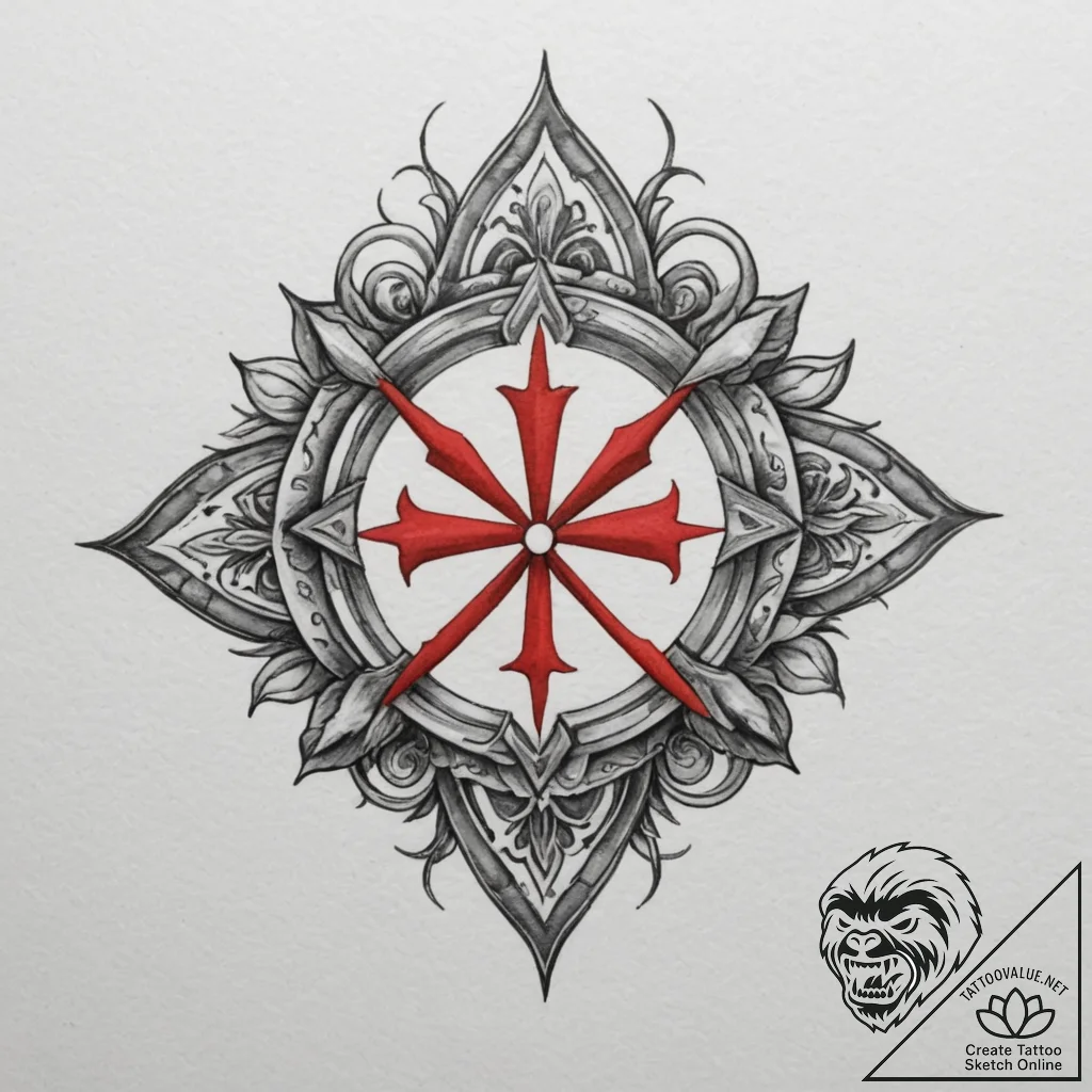 Tattoo sketch a group of small, identical sym... - tattoo sketch (№1755212230_0, 14.08.2025 22:57) — tattoovalue.net