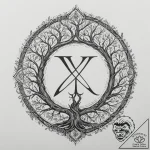 69. tattoo design: a “alatyr” rune appearing… – tattoo sketch (№1755214240_0, 14.08.2025 23:30) — tattoovalue.net