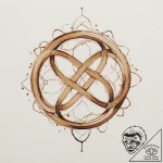 Infinity, artistic tattoo sketch, on a clean… – tattoo sketch (№1755217854_0, 15.08.2025 00:30) — tattoovalue.net