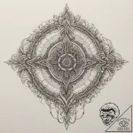 A soundwave of a heartbeat, ink illustration… – tattoo sketch (№1755219257_0, 15.08.2025 00:54) — tattoovalue.net