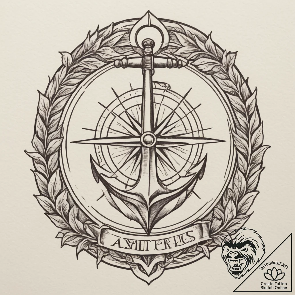 Orange, concept art for tattoo, old school tr... - tattoo sketch (№1755220456_0, 15.08.2025 01:14) — tattoovalue.net