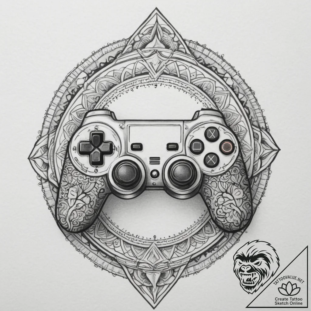 Tattoo design a winner's medal with a stylize... - tattoo sketch (№1755221864_0, 15.08.2025 01:37) — tattoovalue.net