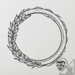 A brushstroke circle (enso), tattoo line art,… – tattoo sketch (№1755222469_0, 15.08.2025 01:47) — tattoovalue.net