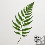 Tattoo design a single fern leaf, symbolizing… – tattoo sketch (№1755268880_0, 15.08.2025 14:41) — tattoovalue.net