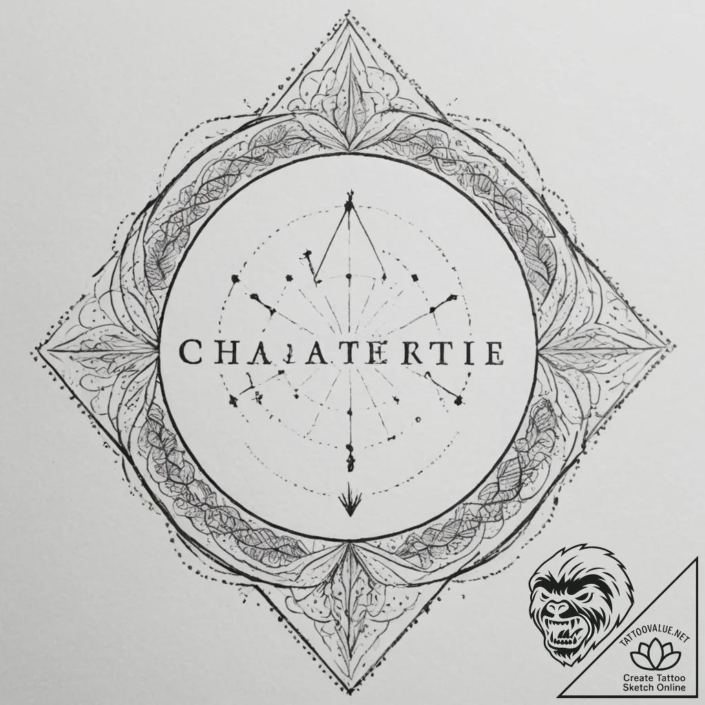 Tattoo design a "chapter 1" text with a signi... - tattoo sketch (№1755269685_0, 15.08.2025 14:54) — tattoovalue.net