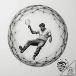 A person zorbing down a hill., concept art fo… – tattoo sketch (№1755271517_0, 15.08.2025 15:25) — tattoovalue.net