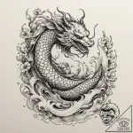 Tattoo design a virgo maiden whose hair trans… – tattoo sketch (№1755272529_0, 15.08.2025 15:42) — tattoovalue.net