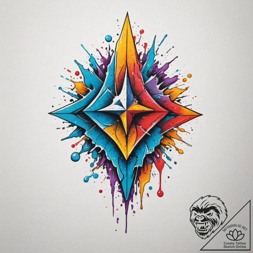 Blade, artistic tattoo sketch, on a clean whi... - tattoo sketch (№1755273135_0, 15.08.2025 15:52) — tattoovalue.net
