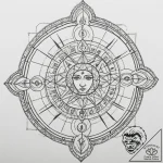 Tattoo sketch a zodiac symbol composed entire… – tattoo sketch (№1755274137_0, 15.08.2025 16:08) — tattoovalue.net
