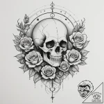 Tattoo sketch a delicate line connecting a zo… – tattoo sketch (№1755274992_0, 15.08.2025 16:23) — tattoovalue.net