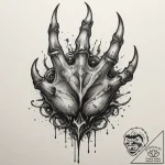 Tattoo sketch a powerful, generic creature’s… – tattoo sketch (№1755275395_0, 15.08.2025 16:29) — tattoovalue.net