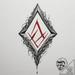 96. tattoo sketch: the rune “bereginya” (ofte… – tattoo sketch (№1755276206_0, 15.08.2025 16:43) — tattoovalue.net