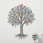 Tattoo design a minimalist geometric represen… – tattoo sketch (№1755277437_0, 15.08.2025 17:03) — tattoovalue.net