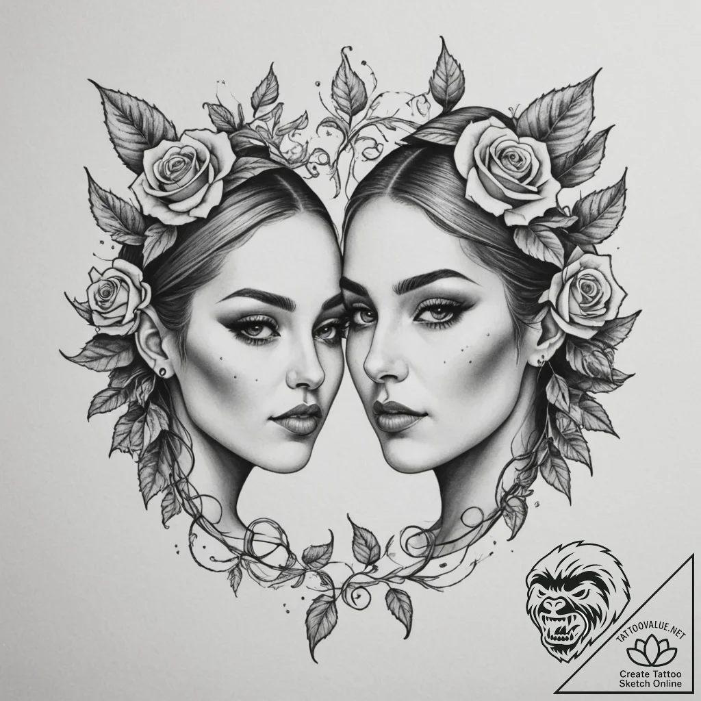 Tattoo design a pair of elf ears with subtle... - tattoo sketch (№1755280251_0, 15.08.2025 17:50) — tattoovalue.net