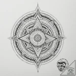 132. tattoo design: a “klad” rune with intric… – tattoo sketch (№1755282847_0, 15.08.2025 18:34) — tattoovalue.net