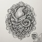 Tattoo sketch a solid, unyielding rock agains… – tattoo sketch (№1755283650_0, 15.08.2025 18:47) — tattoovalue.net