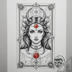 Tattoo sketch a zodiac glyph integrated into… – tattoo sketch (№1755284448_0, 15.08.2025 19:00) — tattoovalue.net