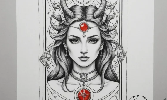 Tattoo sketch a zodiac glyph integrated into... - tattoo sketch (№1755284448_0, 15.08.2025 19:00) — tattoovalue.net