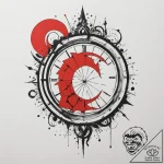 Tattoo design a zodiac symbol as a broken mir… – tattoo sketch (№1755286653_0, 15.08.2025 19:37) — tattoovalue.net