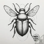 Tattoo sketch a fine line drawing of a small,… – tattoo sketch (№1755289455_0, 15.08.2025 20:24) — tattoovalue.net