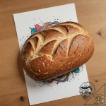 A rustic, overhead shot of a freshly baked so… – tattoo sketch (№1755289853_0, 15.08.2025 20:30) — tattoovalue.net