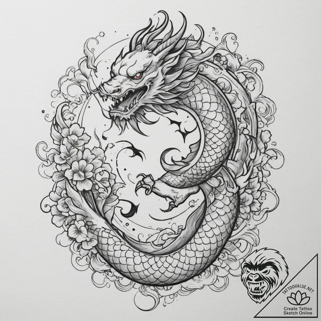Tattoo sketch a zodiac glyph with its ruling... - tattoo sketch (№1755291056_0, 15.08.2025 20:50) — tattoovalue.net